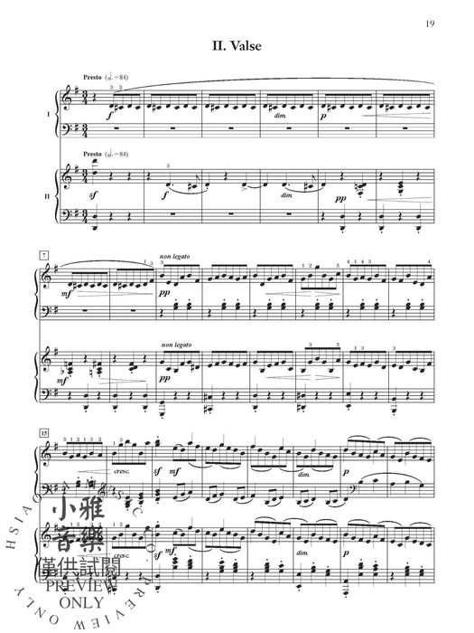 Rachmaninoff Suites 1-2 (Value Pack) For Two Pianos, Four Hands 拉赫瑪尼諾夫 組曲 鋼琴四手聯彈 | 小雅音樂 Hsiaoya Music
