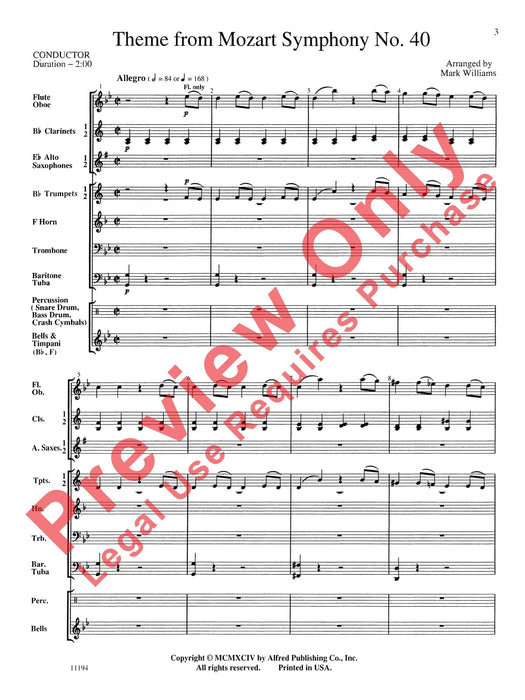 Theme from Mozart Symphony No. 40 莫札特 主題 交響曲 總譜 | 小雅音樂 Hsiaoya Music