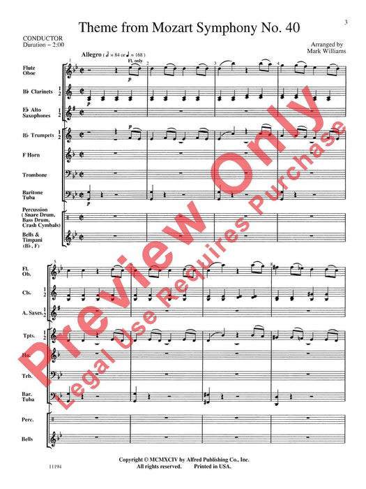 Theme from Mozart Symphony No. 40 莫札特 主題 交響曲 總譜 | 小雅音樂 Hsiaoya Music