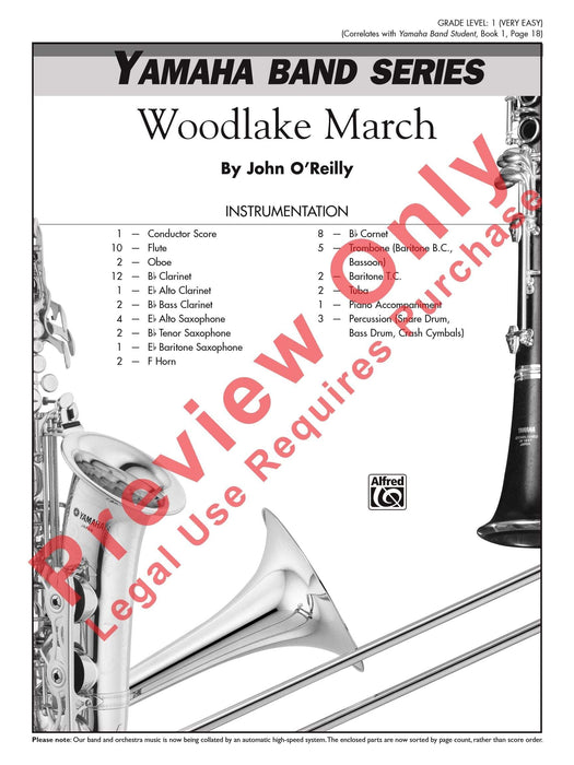 Woodlake March 進行曲 總譜 | 小雅音樂 Hsiaoya Music