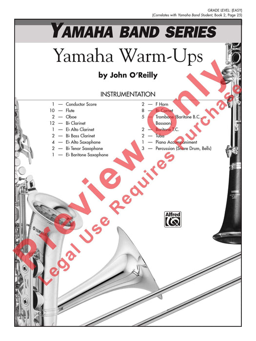Yamaha Warm-Ups 總譜 | 小雅音樂 Hsiaoya Music