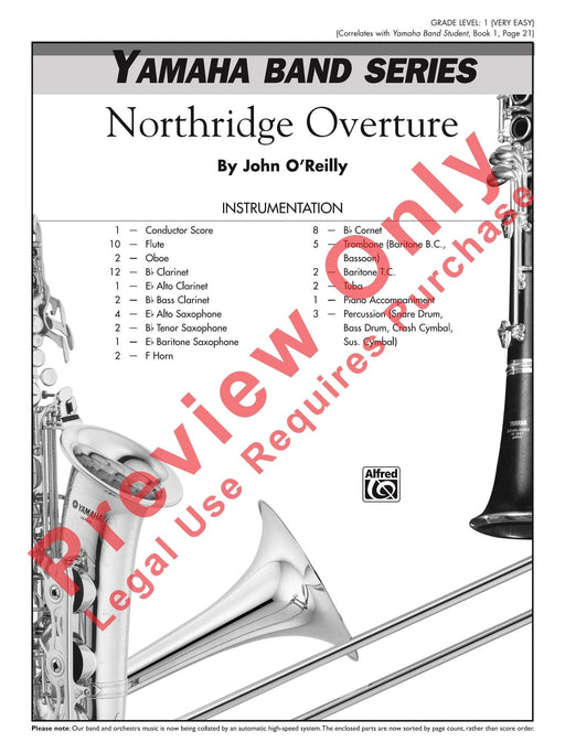 Northridge Overture 序曲 總譜 | 小雅音樂 Hsiaoya Music
