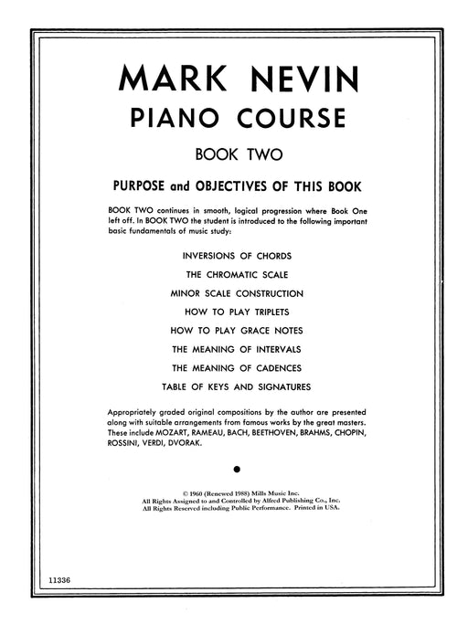 Mark Nevin Piano Course, Book 2 Piano Study Through Melody and Musicianship 鋼琴 旋律 | 小雅音樂 Hsiaoya Music