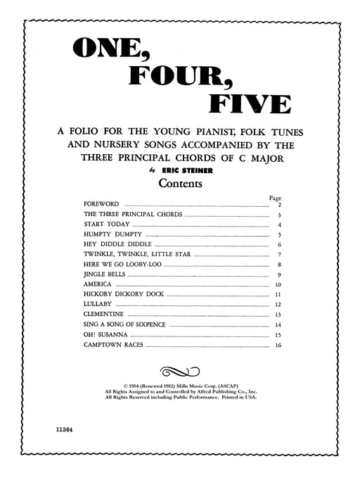 One, Four, Five A Folio for the Young Pianist | 小雅音樂 Hsiaoya Music