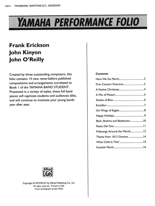 Yamaha Performance Folio | 小雅音樂 Hsiaoya Music