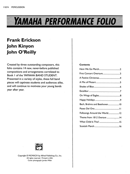 Yamaha Performance Folio | 小雅音樂 Hsiaoya Music