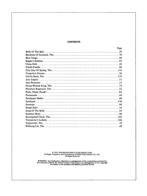 Leroy Anderson (Almost Complete) 25 Great Melodies as Originally Composed for Piano Solo 鋼琴 獨奏 | 小雅音樂 Hsiaoya Music