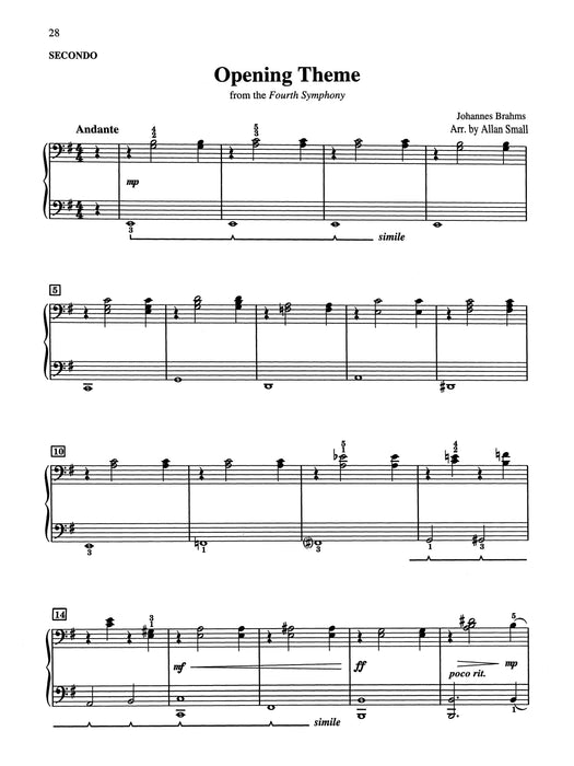Classic Themes Duets, Book 2 Ten Duet Arrangements of Favorite Classical Themes for Intermediate Pianists 二重奏 古典 | 小雅音樂 Hsiaoya Music