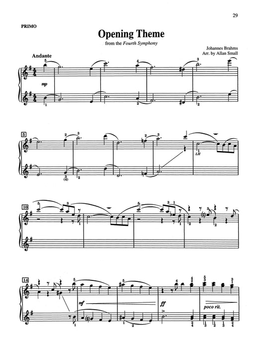 Classic Themes Duets, Book 2 Ten Duet Arrangements of Favorite Classical Themes for Intermediate Pianists 二重奏 古典 | 小雅音樂 Hsiaoya Music