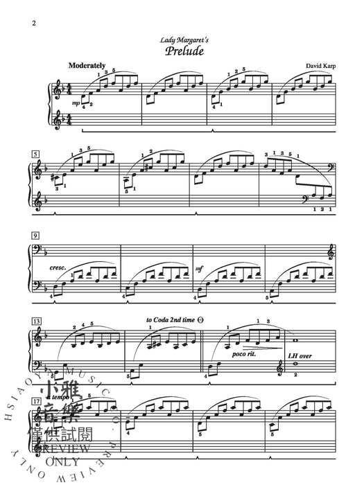 Lady Margaret's Suite 組曲 | 小雅音樂 Hsiaoya Music