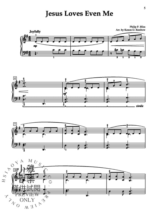 A Sacred Collection, Book 1 8 Intermediate Arrangements of Favorite Hymns for Solo Piano 獨奏 鋼琴 | 小雅音樂 Hsiaoya Music