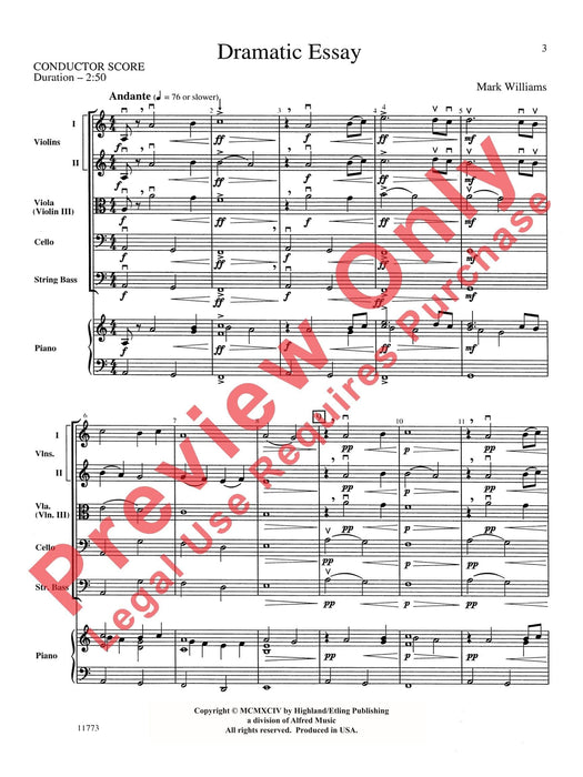 Dramatic Essay 總譜 | 小雅音樂 Hsiaoya Music