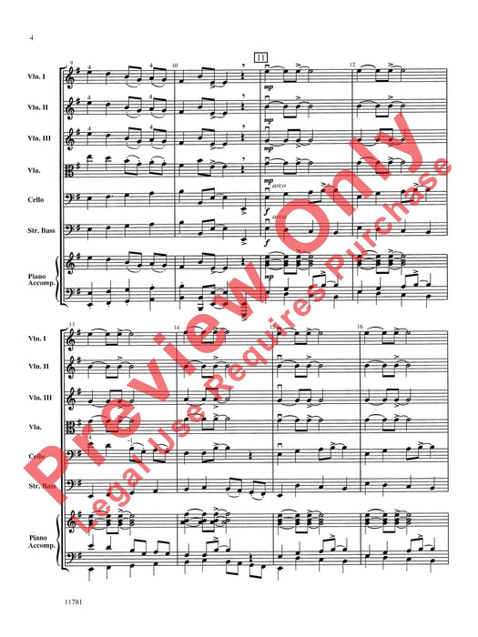 Stringtown Stroll 弦樂 總譜 | 小雅音樂 Hsiaoya Music