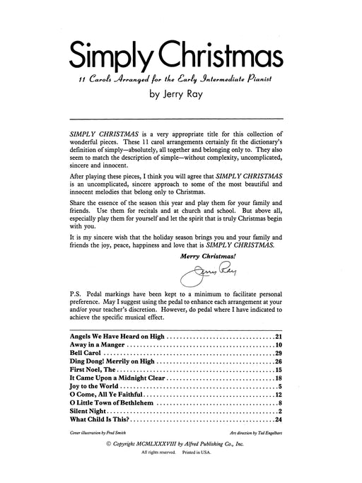 Simply Christmas 11 Carols Arranged for the Early Intermediate Pianist 耶誕頌歌 | 小雅音樂 Hsiaoya Music