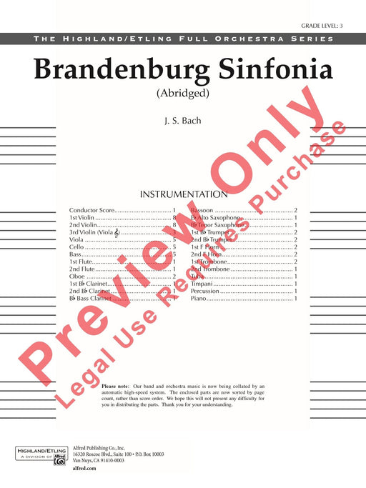 Brandenburg Sinfonia 巴赫約翰‧瑟巴斯提安 交響曲 | 小雅音樂 Hsiaoya Music