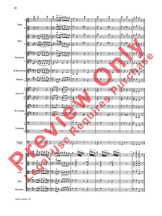 Jupiter Symphony, 1st Movement 莫札特 交響曲樂章 總譜 | 小雅音樂 Hsiaoya Music