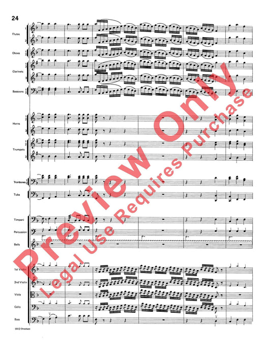 Overture 1812 (Abridged) 柴科夫斯基,彼得 序曲 總譜 | 小雅音樂 Hsiaoya Music