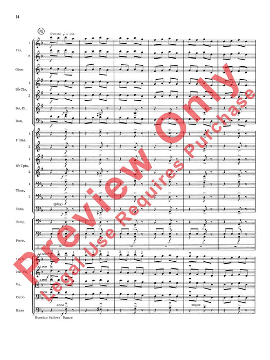 Russian Sailors' Dance 葛里耶爾 舞曲 總譜 | 小雅音樂 Hsiaoya Music