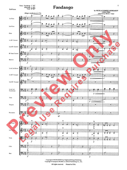 Fandango and Alborado 總譜 | 小雅音樂 Hsiaoya Music