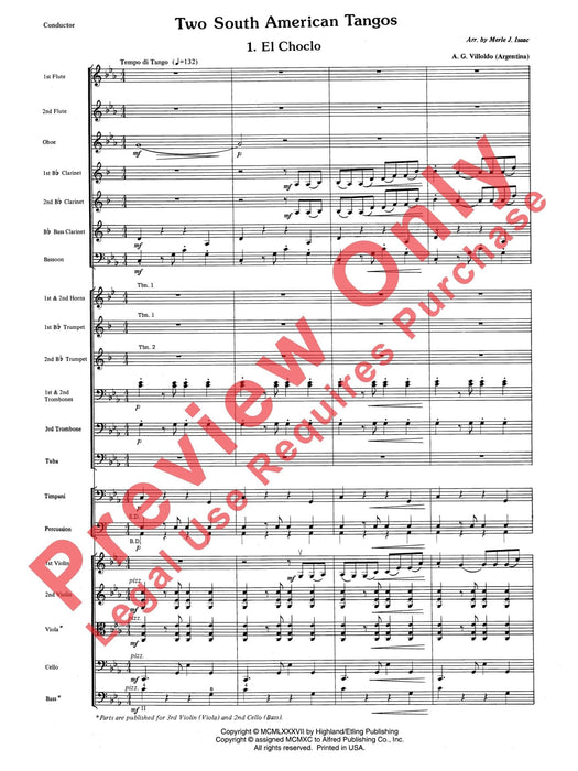 Two South American Tangos 探戈 總譜 | 小雅音樂 Hsiaoya Music