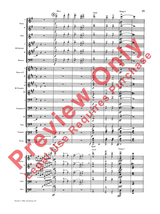 Dvorák's Fifth Symphony ("New World," Fourth Movement) 德弗札克 交響曲 樂章 總譜 | 小雅音樂 Hsiaoya Music