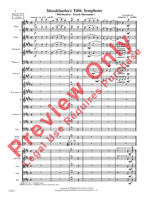 Mendelssohn's 5th Symphony "Reformation," 4th Movement 孟德爾頌,菲利克斯 交響曲 樂章 | 小雅音樂 Hsiaoya Music