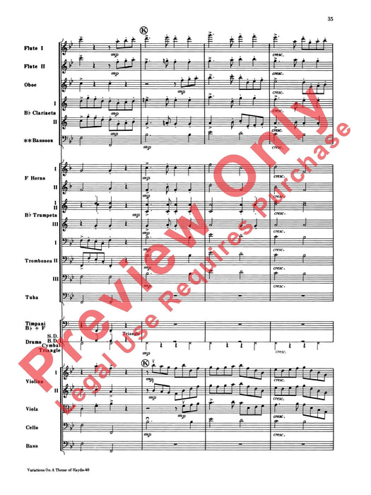 Variations on a Theme of Haydn 布拉姆斯 詠唱調 主題 總譜 | 小雅音樂 Hsiaoya Music