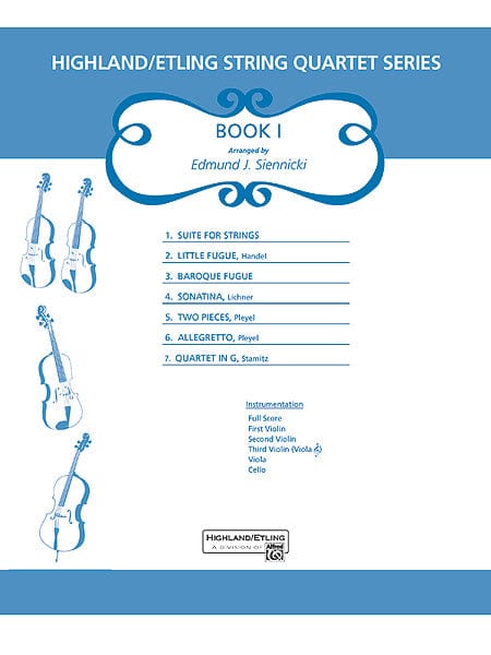 Highland/Etling String Quartet Series: Book 1 弦樂四重奏 總譜 | 小雅音樂 Hsiaoya Music
