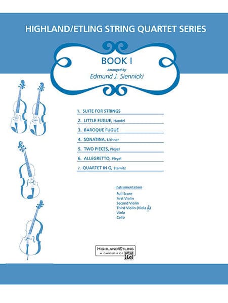 Highland/Etling String Quartet Series: Book 1 弦樂四重奏 | 小雅音樂 Hsiaoya Music