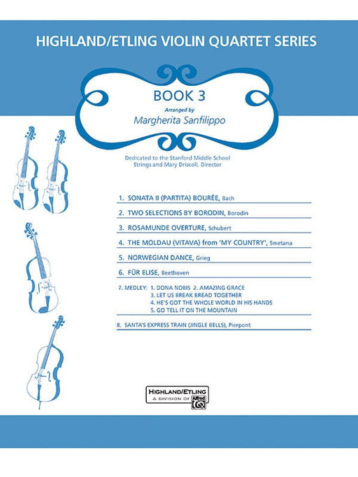 Highland/Etling Violin Quartet Series: Book 3 小提琴 四重奏 | 小雅音樂 Hsiaoya Music