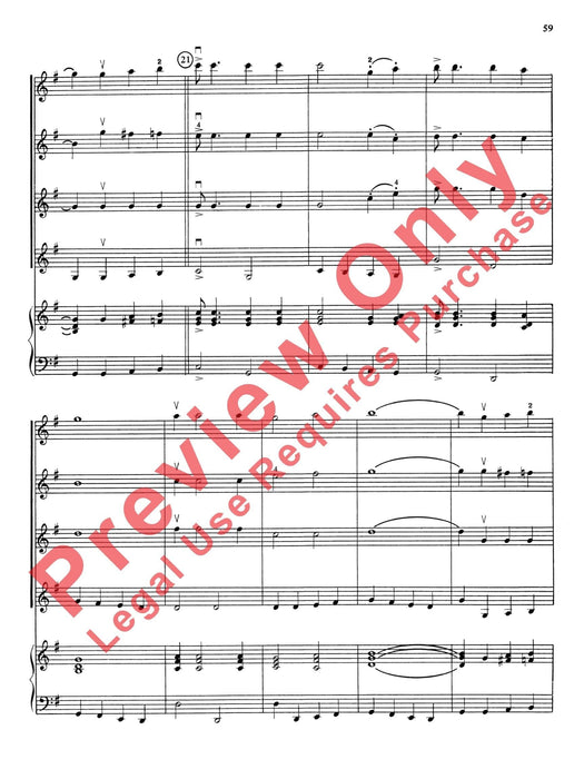 Highland/Etling Violin Quartet Series: Book 5 小提琴 四重奏 總譜 | 小雅音樂 Hsiaoya Music