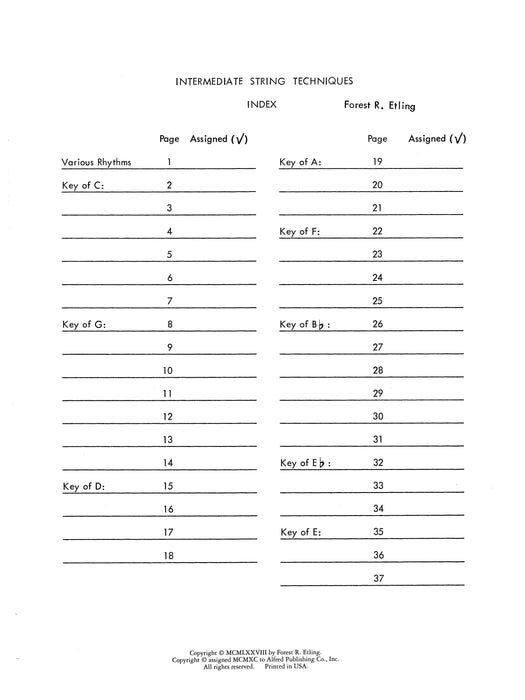 Intermediate String Techniques