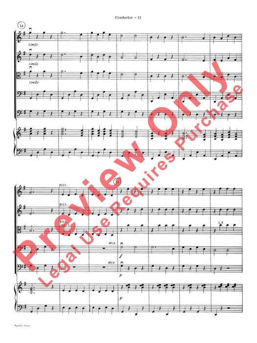 The Apollo Suite 組曲 總譜 | 小雅音樂 Hsiaoya Music