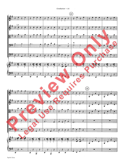 The Apollo Suite 組曲 總譜 | 小雅音樂 Hsiaoya Music