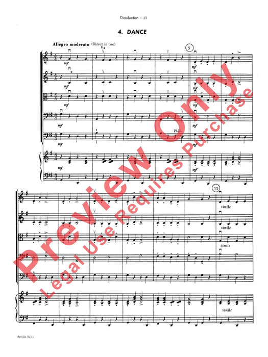 The Apollo Suite 組曲 總譜 | 小雅音樂 Hsiaoya Music