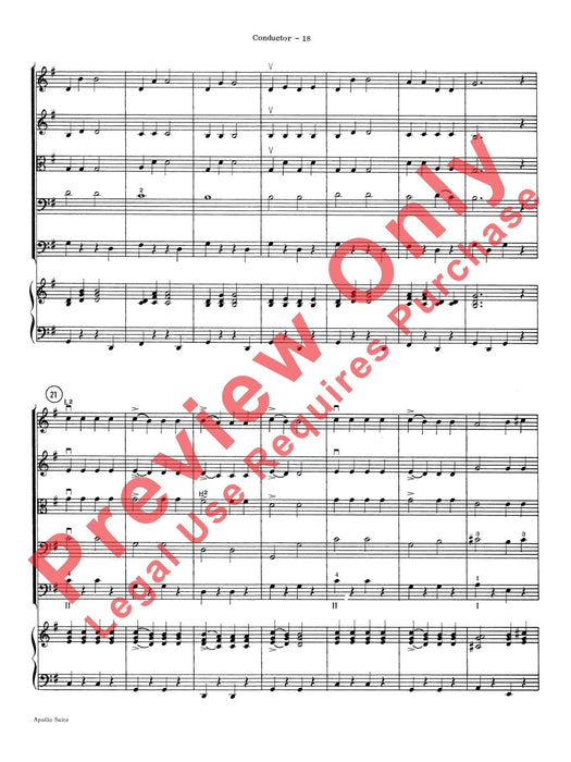 The Apollo Suite 組曲 總譜 | 小雅音樂 Hsiaoya Music