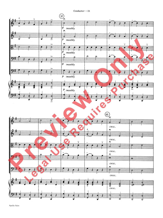 The Apollo Suite 組曲 總譜 | 小雅音樂 Hsiaoya Music