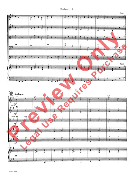 The Apollo Suite 組曲 總譜 | 小雅音樂 Hsiaoya Music