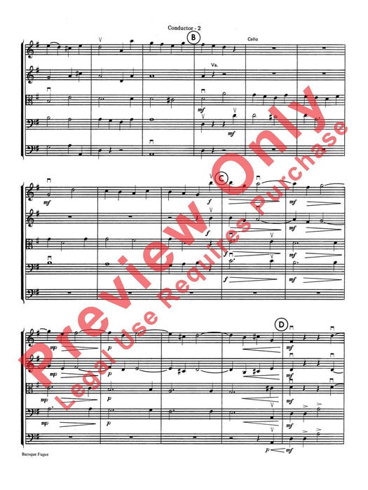 Baroque Fugue 巴洛克復格曲 總譜 | 小雅音樂 Hsiaoya Music