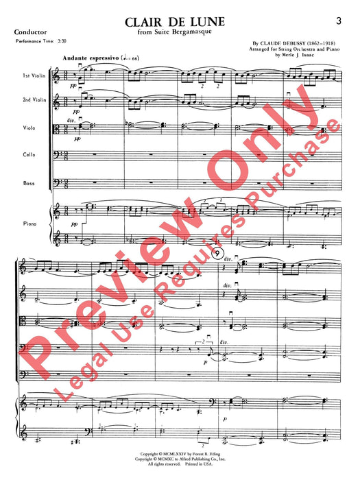 Clair de lune (from Suite Bergamasque) 德布西 月光貝加瑪斯克組曲 | 小雅音樂 Hsiaoya Music