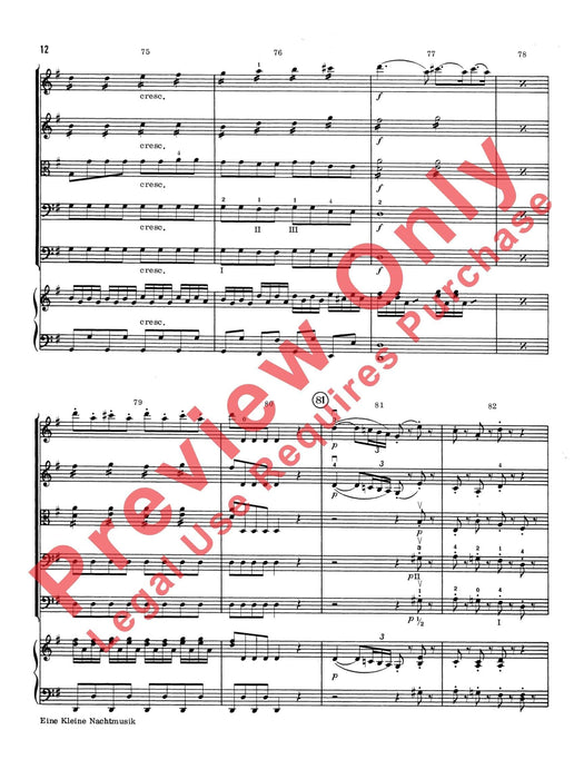 Eine Kleine Nachtmusik 莫札特 弦樂小夜曲 總譜 | 小雅音樂 Hsiaoya Music