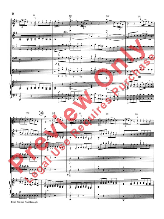 Eine Kleine Nachtmusik 莫札特 弦樂小夜曲 總譜 | 小雅音樂 Hsiaoya Music