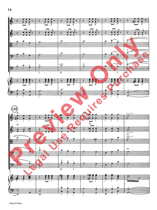 Emperor Waltz 史特勞斯,約翰 皇帝圓舞曲 總譜 | 小雅音樂 Hsiaoya Music