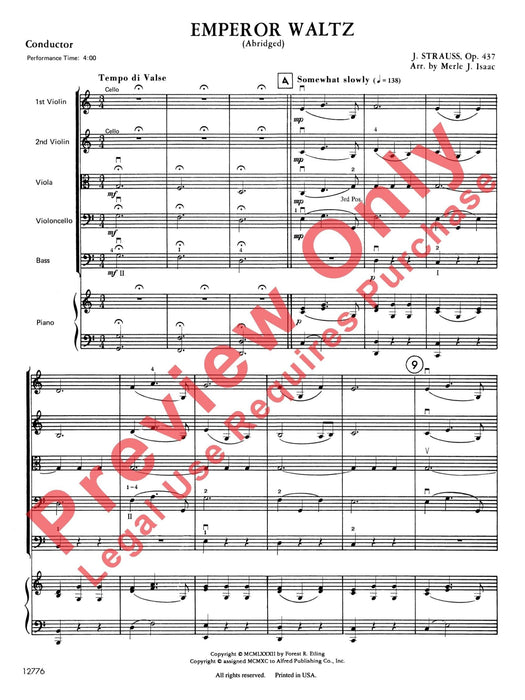 Emperor Waltz 史特勞斯,約翰 皇帝圓舞曲 | 小雅音樂 Hsiaoya Music