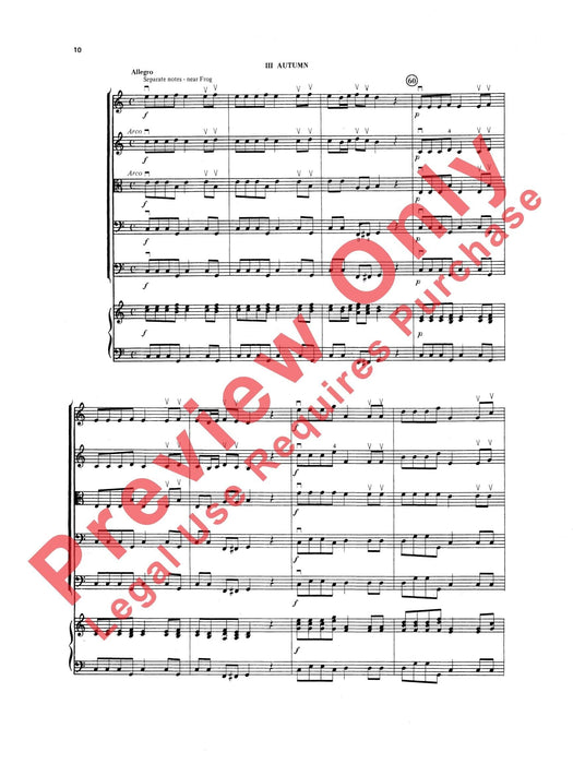 The Four Seasons (Spring, Winter, Autumn) 韋瓦第 四季 總譜 | 小雅音樂 Hsiaoya Music