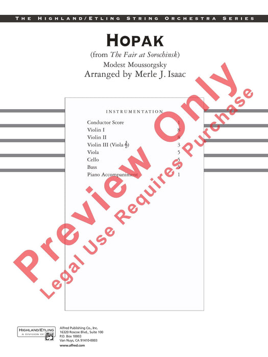 Hopak 總譜 | 小雅音樂 Hsiaoya Music