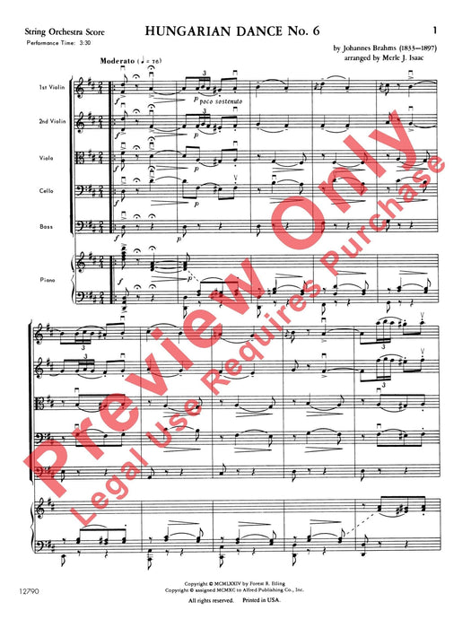 Hungarian Dance No. 6 布拉姆斯 詠唱調 舞曲 | 小雅音樂 Hsiaoya Music