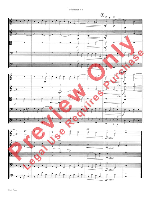 Little Fugue 韓德爾 復格曲 總譜 | 小雅音樂 Hsiaoya Music