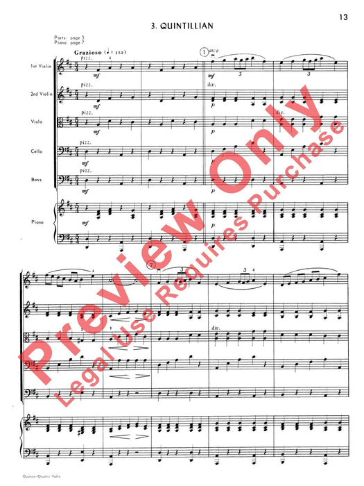 Quinto-Quarto Suite 組曲 總譜 | 小雅音樂 Hsiaoya Music