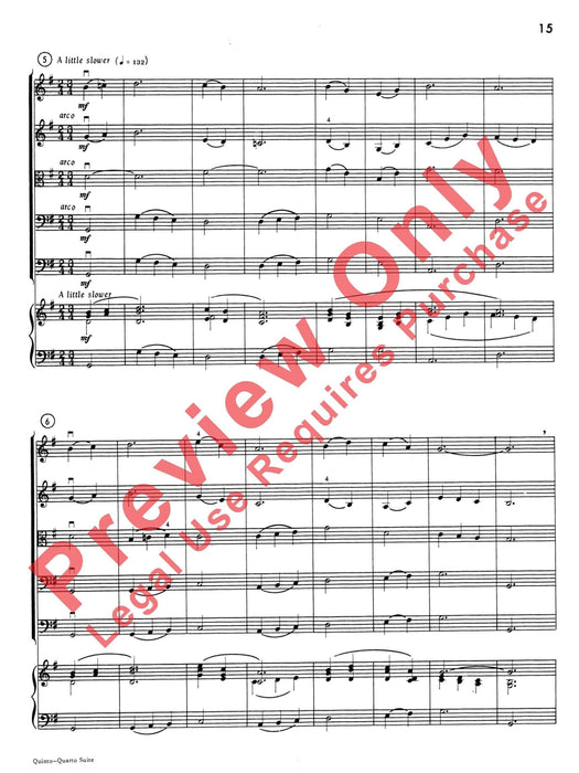 Quinto-Quarto Suite 組曲 總譜 | 小雅音樂 Hsiaoya Music